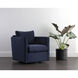 Georgie Abbington Navy Swivel Lounge Chair, Swivel